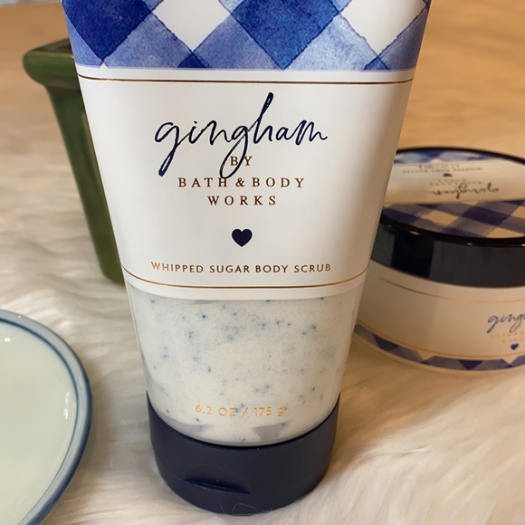 🔹2pc Set “GINGHAM” Bath & Body Works Whipped Sugar Body Scrub & Body Butter NWT - Picture 2 of 8